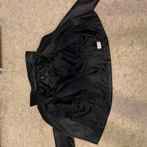 Black faux leather jacket